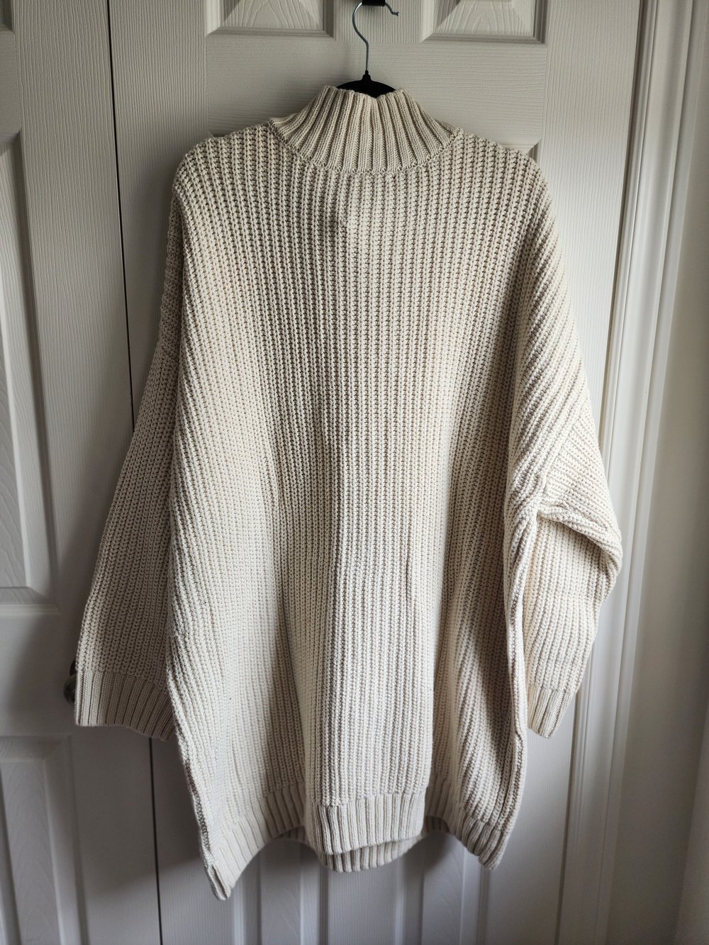 GAP Cream Chunky Knit Turtleneck Sweater Dress - Picture 7 of 9